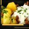 Tigaie de vită cu cartofi la cuptor și sos gorgonzola – MO